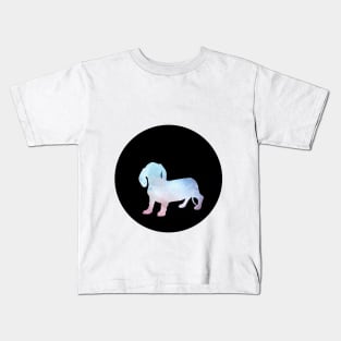 Dachshund - Soft Lilac Silhouette Kids T-Shirt